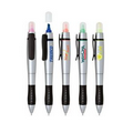 2 In 1 Twist Action Highlighter And Ballpoint Pen.